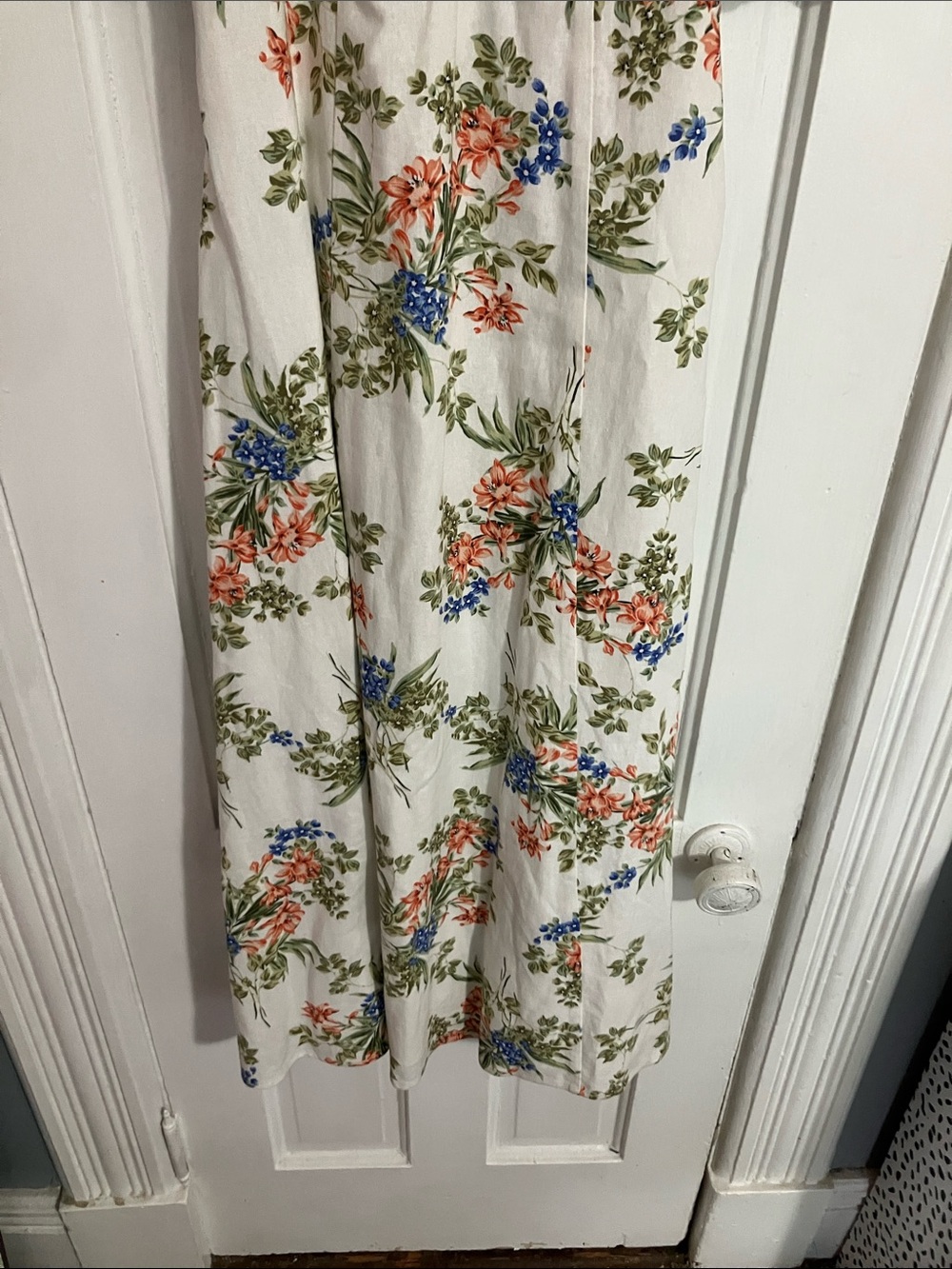 NWT Avec Les Filles Floral linen blend Puff Sleeve Dress Anthropologie 4 - Picture 4 of 7